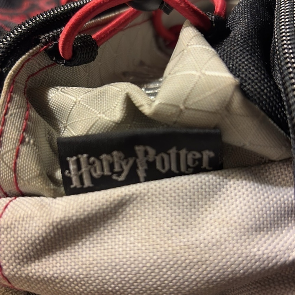 Harry Potter Vintage 2000 Hogwarts Small Mini Bag Backpack Black Gray Y2K - Picture 10 of 10